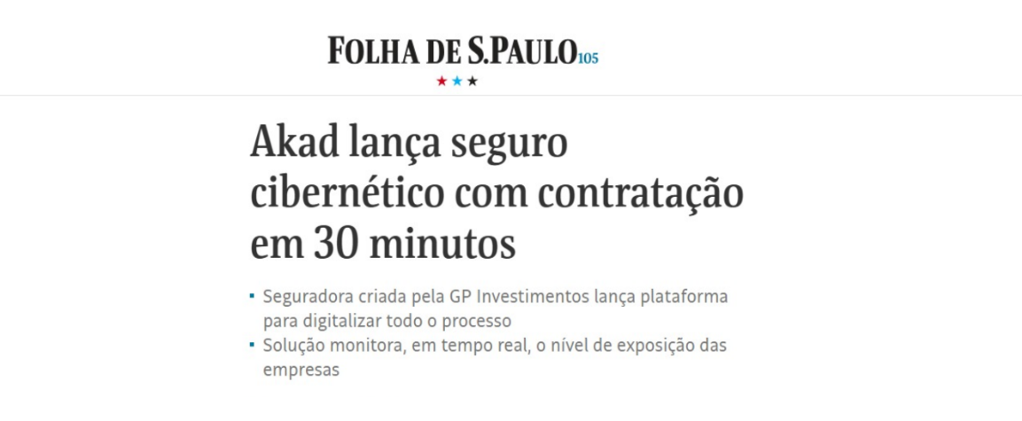 Recorte da matéria na Folha de S.Paulo