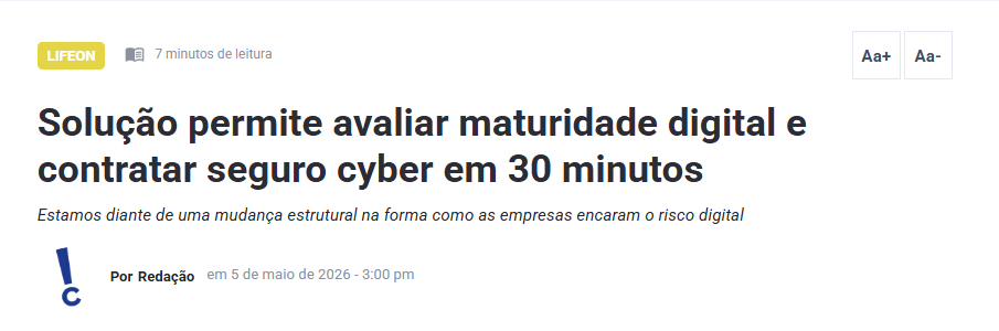 Recorte da matéria no Inforchannel